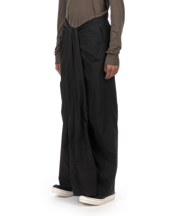 _JULIUS | Lungi Woven Pants Black - Concrete