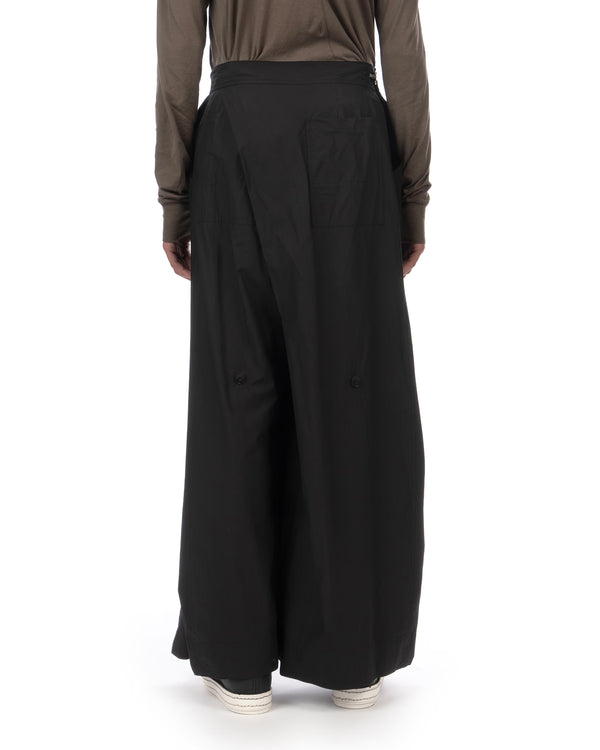 _JULIUS | Lungi Woven Pants Black - Concrete