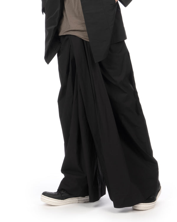 _JULIUS | Lungi Woven Pants Black - Concrete