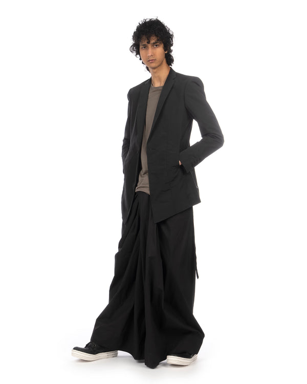 _JULIUS | Lungi Woven Pants Black - Concrete