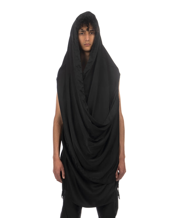 _JULIUS | Prayer Woven Shirt Black - Concrete