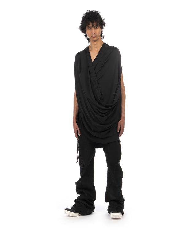 _JULIUS | Prayer Woven Shirt Black - Concrete