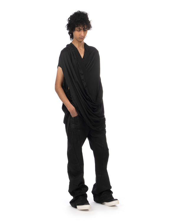_JULIUS | Prayer Woven Shirt Black - Concrete