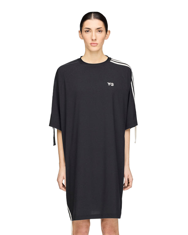adidas Y-3 | Women's  3-Stripes T-Shirt Dress Black - Concrete