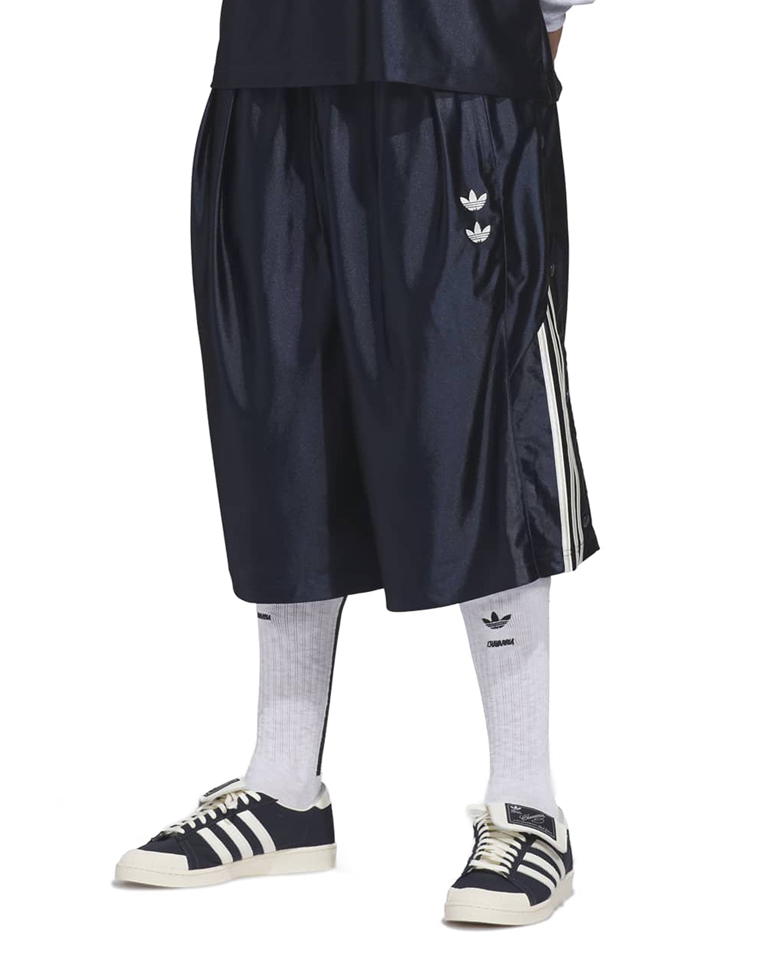 WILLY CHAVARRIA / SATIN SHORT PANTS2点セット adidas | x Willy Chavarria Dazzle Short Legend Ink | ConcreteStore