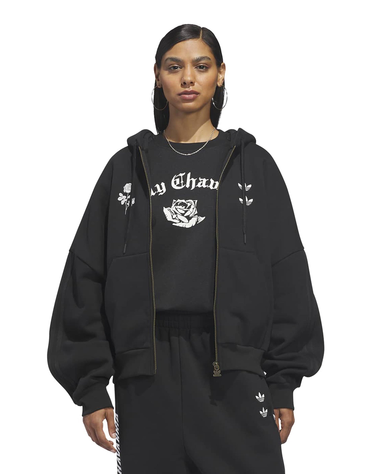 adidas | x Willy Chavarria Zip Hoodie Black | ConcreteStore