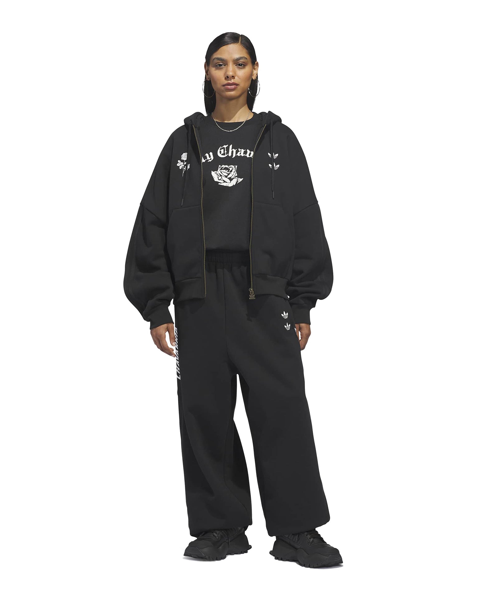 adidas | x Willy Chavarria Zip Hoodie Black | ConcreteStore