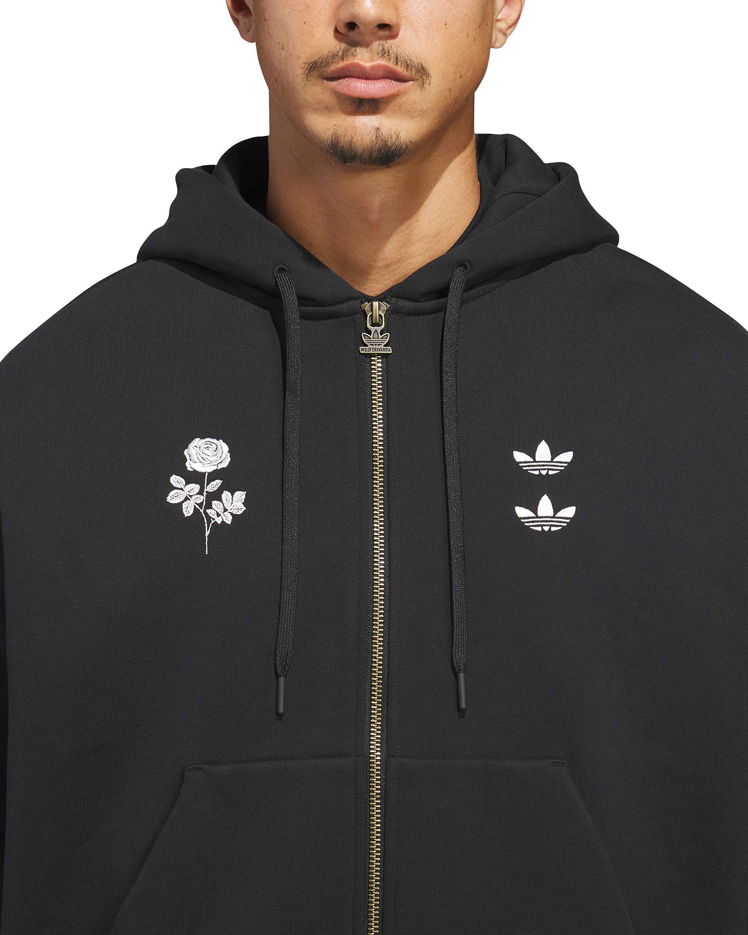adidas | x Willy Chavarria Zip Hoodie Black | ConcreteStore
