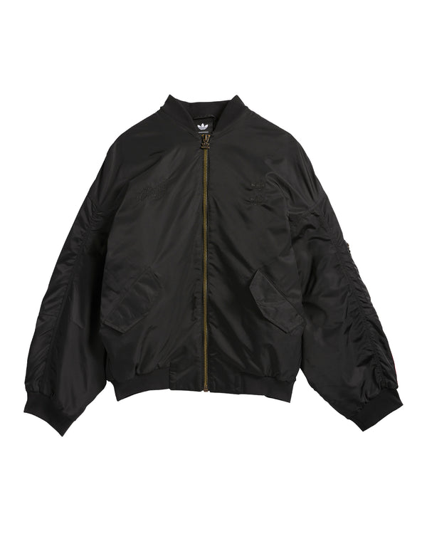 adidas | x Willy Chavarria Satin Bomber Jacket Black