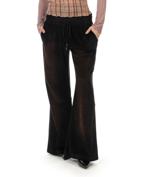 KNWLS | Paris Velour Sweatpants Dark - Concrete