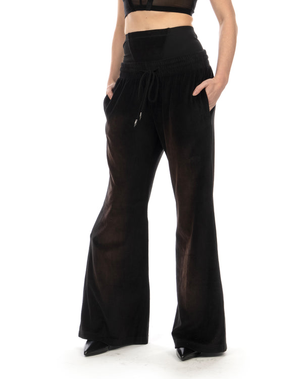 KNWLS | Paris Velour Sweatpants Dark - Concrete