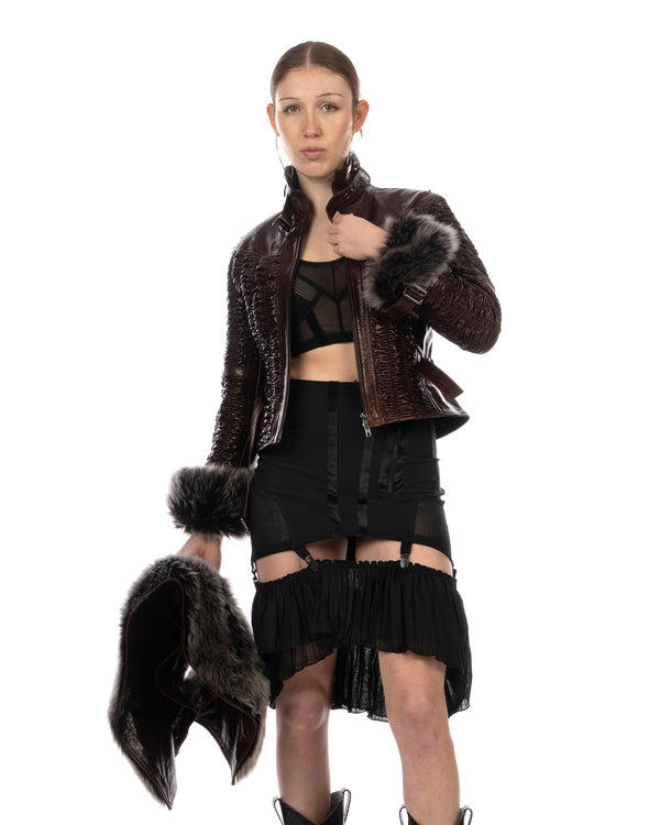 KNWLS | Uma Mesh Bustier Black - Concrete