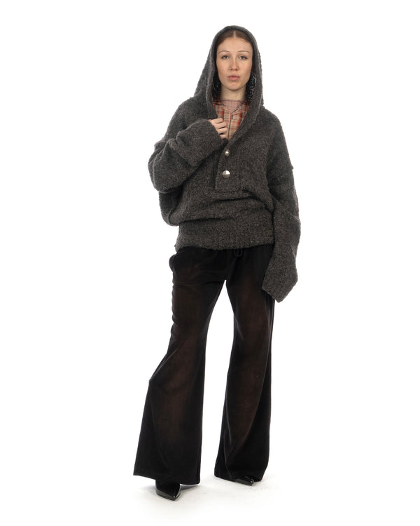KNWLS | Mandi Oversized Hooded Jumper Grey - Concrete