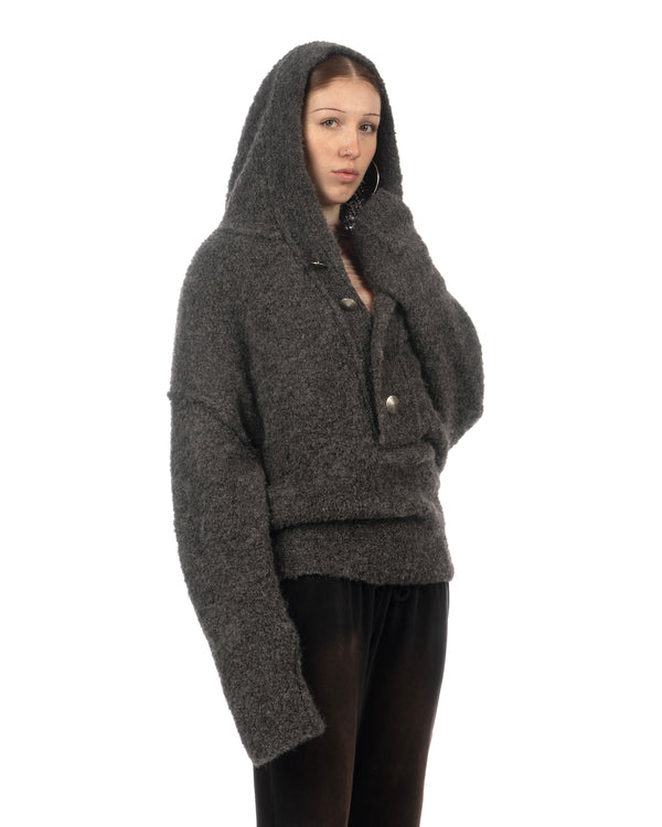 KNWLS | Mandi Oversized Hooded Jumper Grey - Concrete