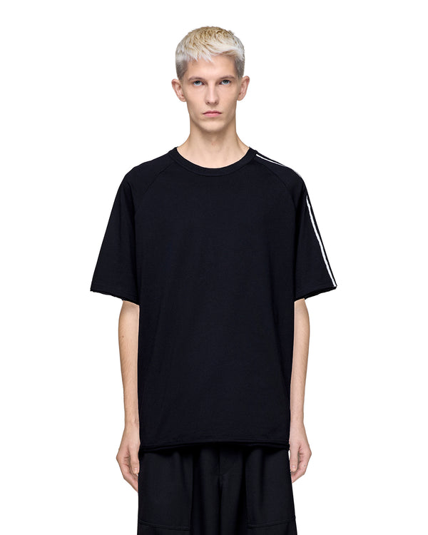 adidas Y-3 | Raw Edge 3 Stripes T-Shirt Black - Concrete