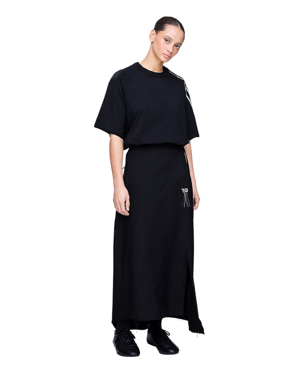 adidas Y-3 | Raw Edge 3 Stripes T-Shirt Black - Concrete