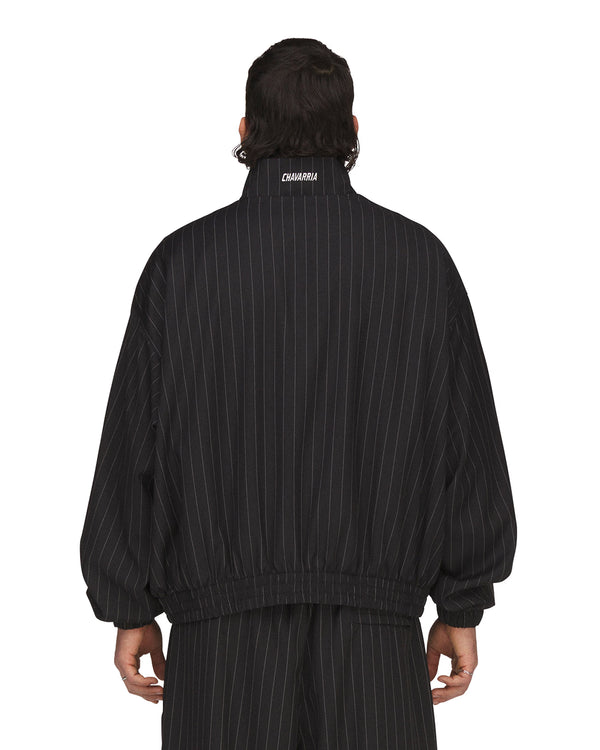 adidas | x Willy Chavarria Pinstripe Track Jacket Black - Concrete