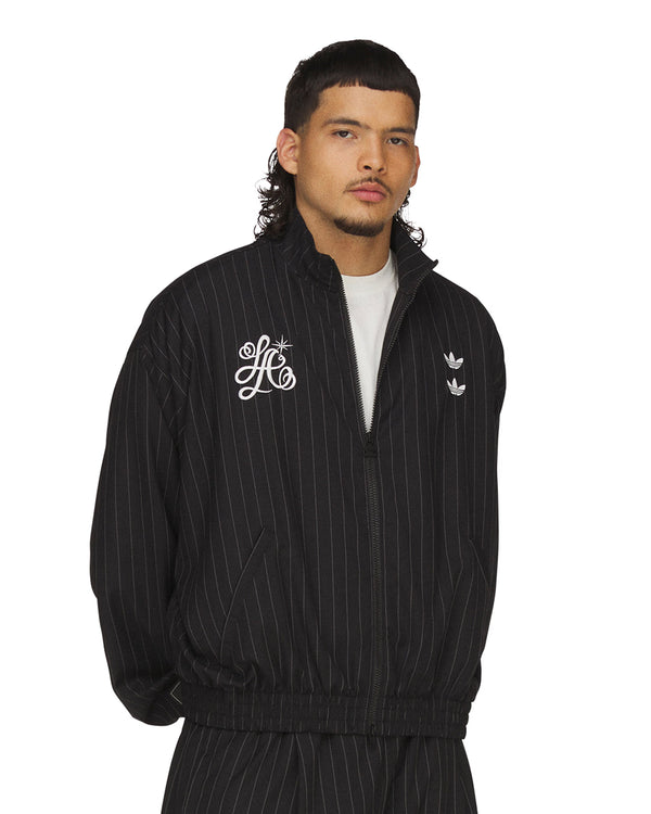 adidas | x Willy Chavarria Pinstripe Track Jacket Black - Concrete