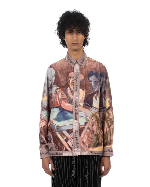 KidSuper | Dominos Printed Shirt Multi - Concrete