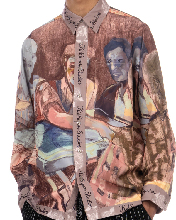 KidSuper | Dominos Printed Shirt Multi - Concrete