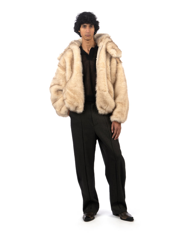 Kody Phillips | Zipper Pants Wool Suiting Black