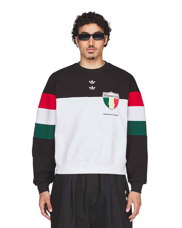 adidas | x Willy Chavarria Crew Sweatshirt Black White - Concrete