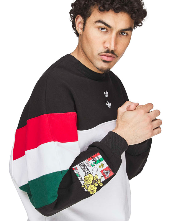 adidas | x Willy Chavarria Crew Sweatshirt Black White - Concrete