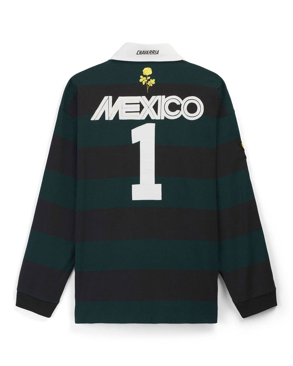 adidas | x Willy Chavarria LS Rugby Shirt Black - Concrete