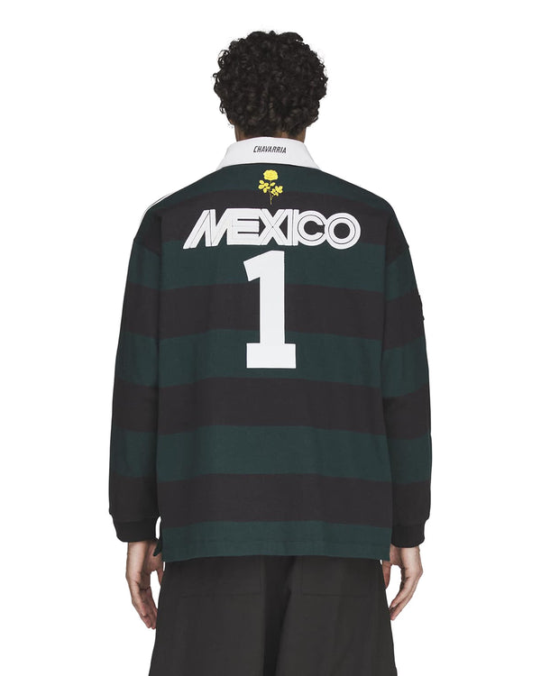 adidas | x Willy Chavarria LS Rugby Shirt Black - Concrete