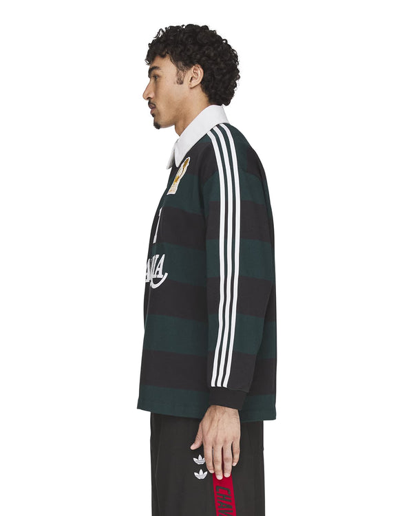 adidas | x Willy Chavarria LS Rugby Shirt Black - Concrete