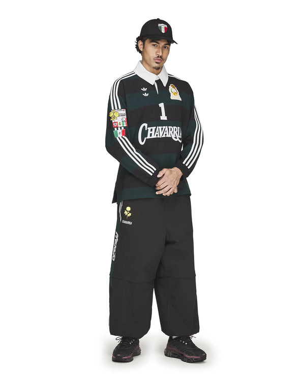 adidas | x Willy Chavarria LS Rugby Shirt Black - Concrete
