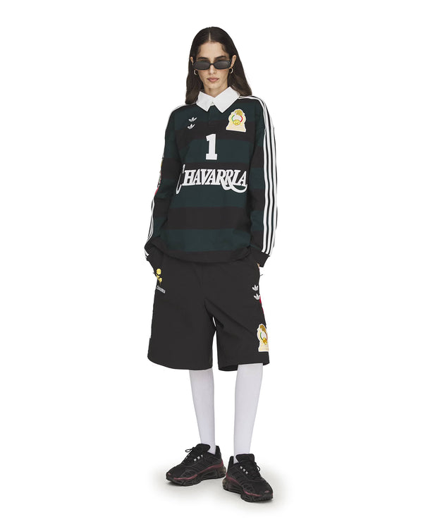 adidas | x Willy Chavarria LS Rugby Shirt Black - Concrete