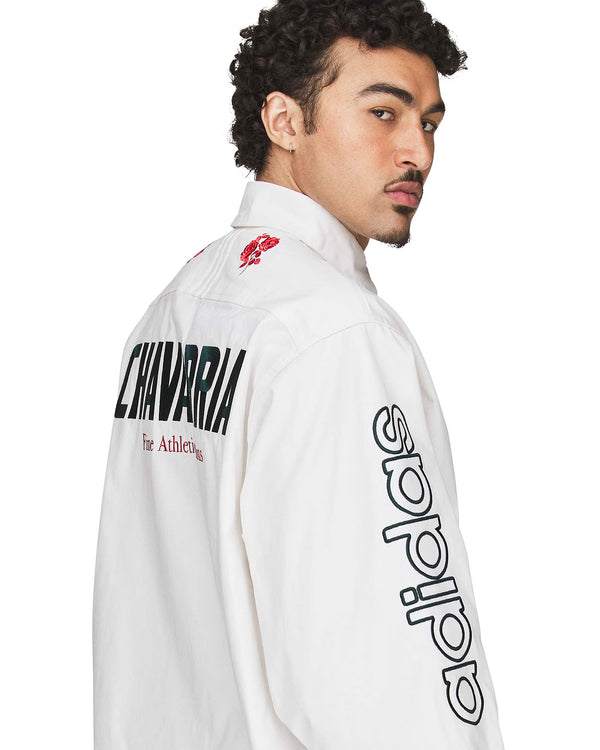 adidas | x Willy Chavarria Button Up Shirt White - Concrete