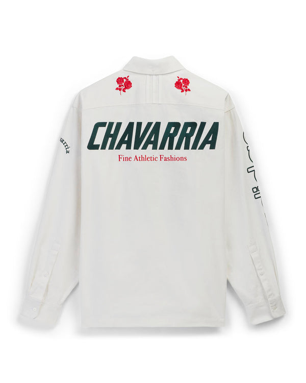adidas | x Willy Chavarria Button Up Shirt White - Concrete