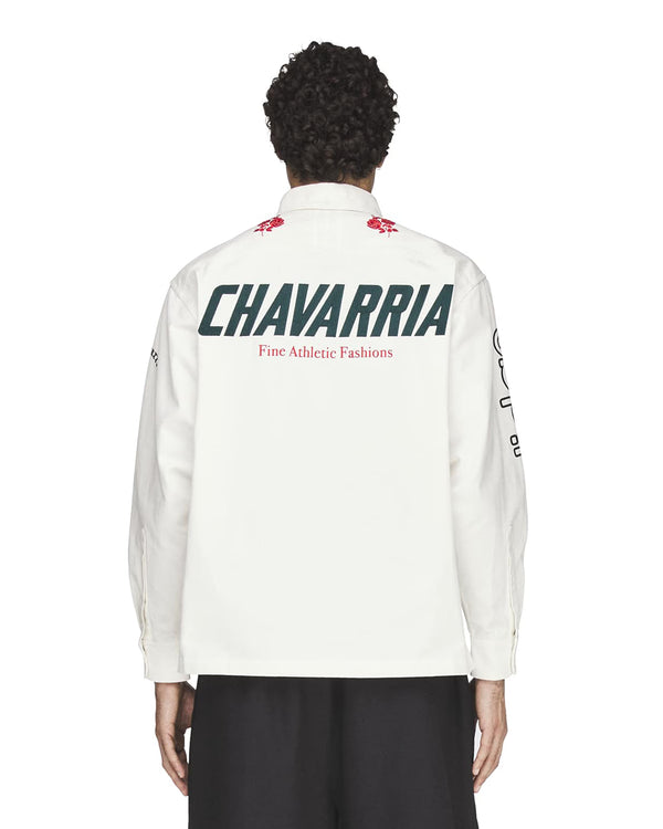 adidas | x Willy Chavarria Button Up Shirt White - Concrete