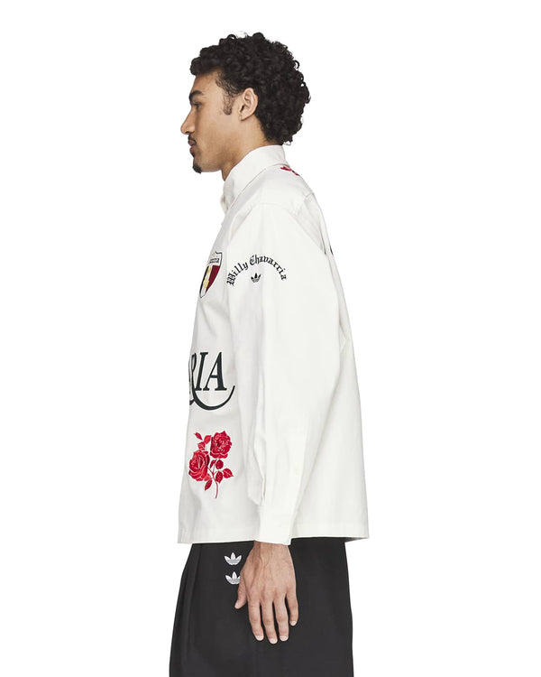 adidas | x Willy Chavarria Button Up Shirt White - Concrete