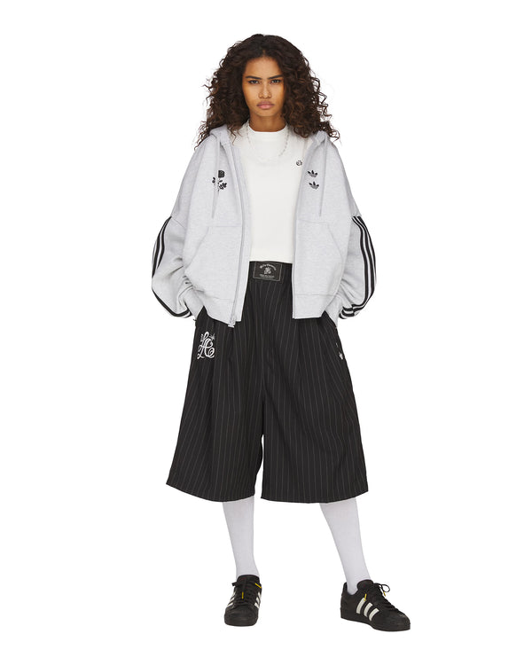 adidas | x Willy Chavarria Pinstripe Track Short Black - Concrete