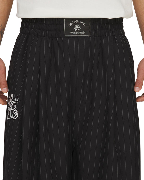 adidas | x Willy Chavarria Pinstripe Track Short Black - Concrete
