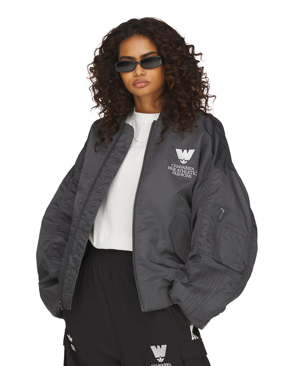 adidas | x Willy Chavarria Bomber Jacket Grey - Concrete