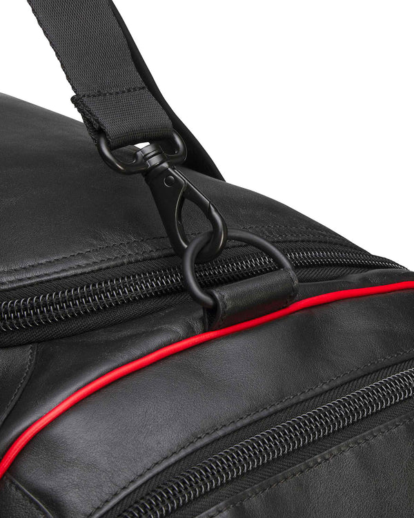 adidas | x Willy Chavarria Premium Leather Bag Black - Concrete