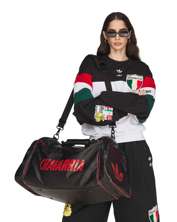 adidas | x Willy Chavarria Premium Leather Bag Black - Concrete
