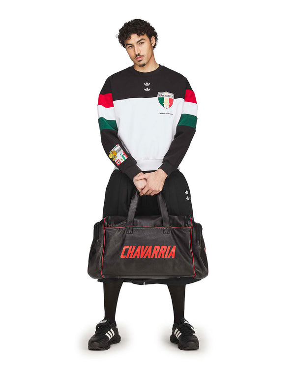 adidas | x Willy Chavarria Premium Leather Bag Black - Concrete