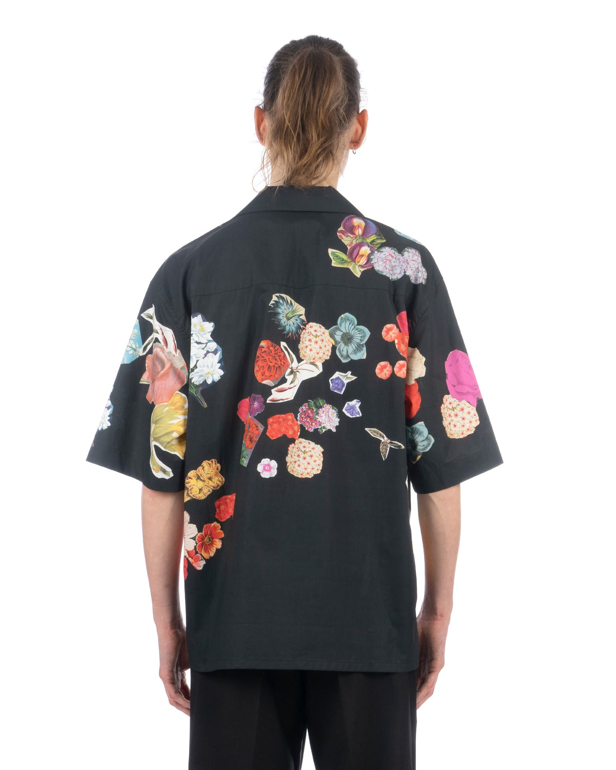 Marni | Flowers Collage Poplin Shirt Black - Concrete