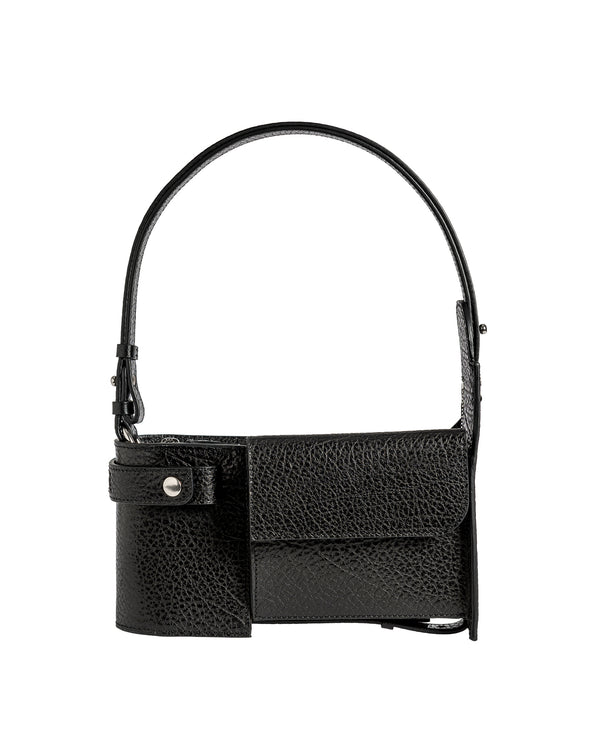 Merryl Tielman | Louwrens Shoulder Bag Black Pebbled