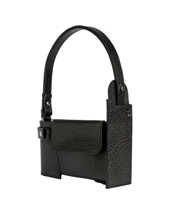 Merryl Tielman | Louwrens Shoulder Bag Black Pebbled