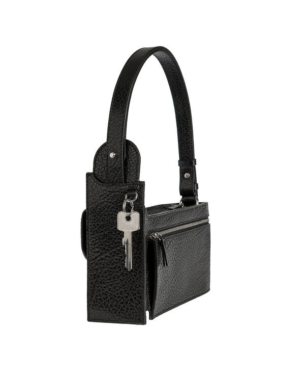 Merryl Tielman | Louwrens Shoulder Bag Black Pebbled