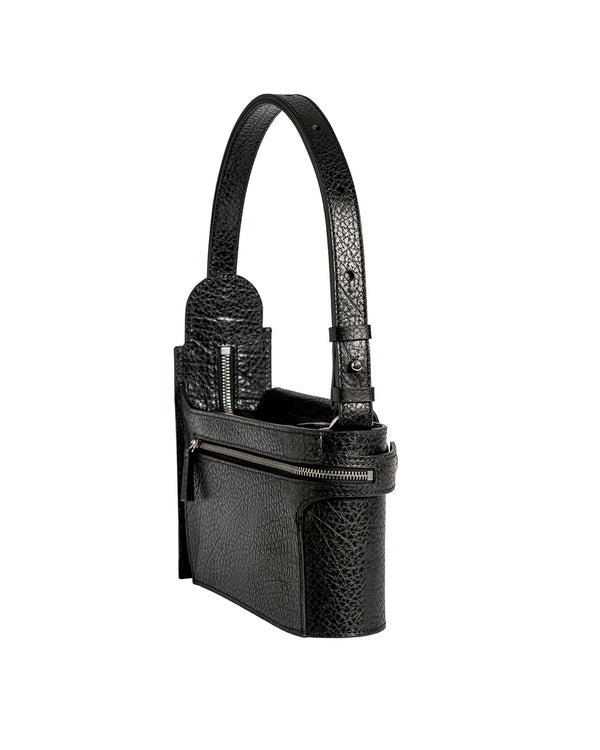 Merryl Tielman | Louwrens Shoulder Bag Black Pebbled