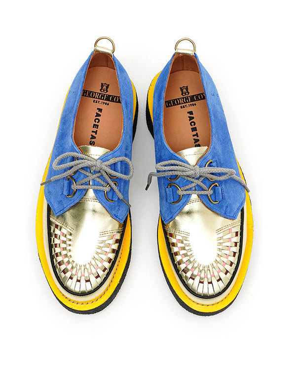 FACETASM | x George Cox Shoes Gold / Blue - Concrete