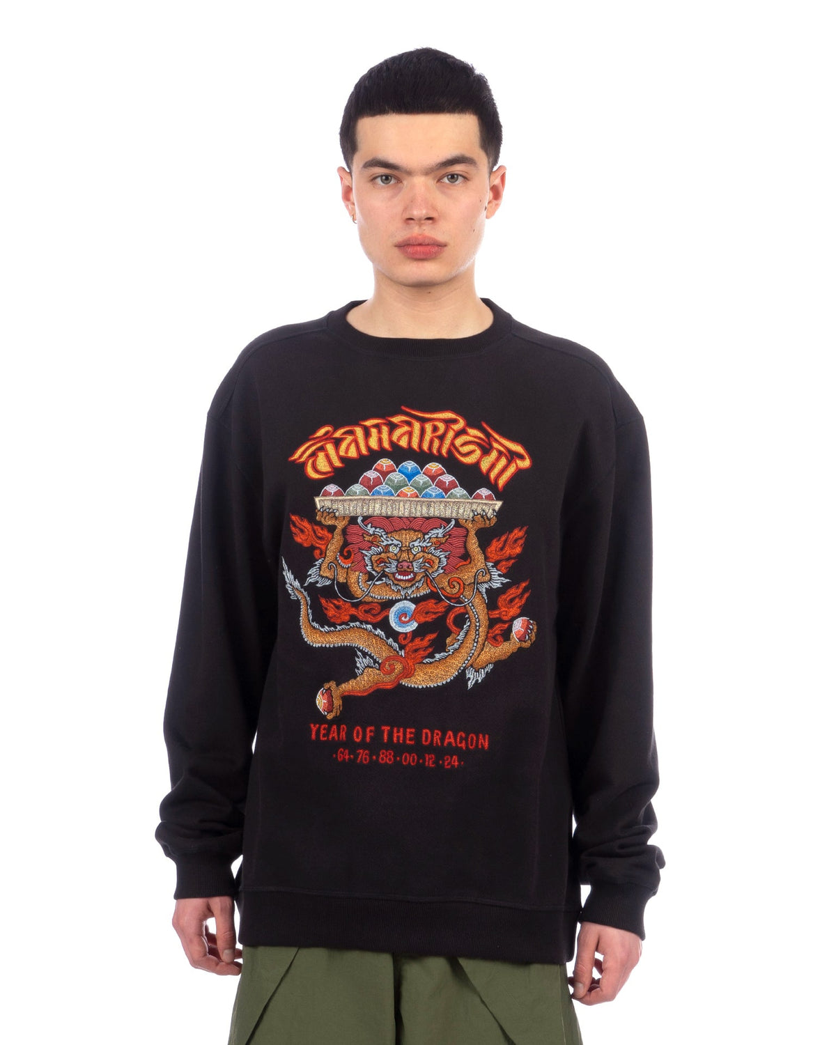maharishi | 5015 Abundance Dragon Sweater Black - Concrete