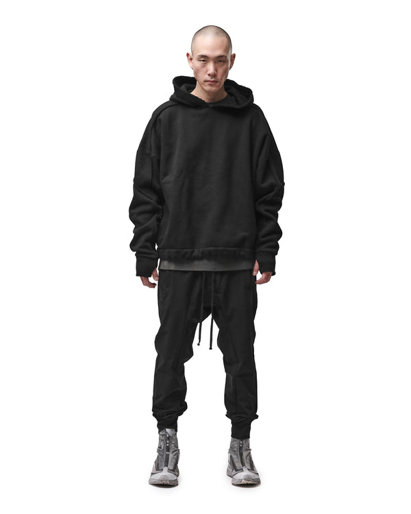thom krom | M S 192 Cotton Pullover Hoodie Black